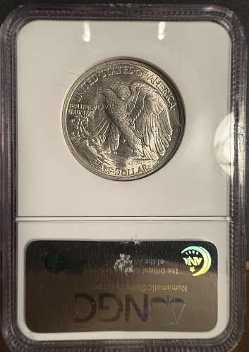 1917 Walking Liberty Half Dollar, MS63 NGC (14114)