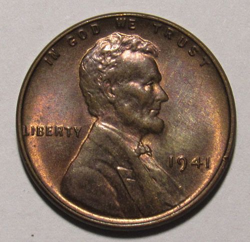 1941 P Lincoln Wheat Cent, uncirculated