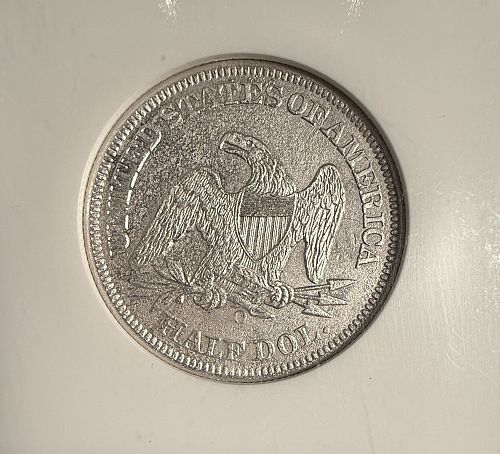 1859-O  Seated Liberty Half Dollar, SS REPUBLIC SHIPWRECK EFFECT (14090)