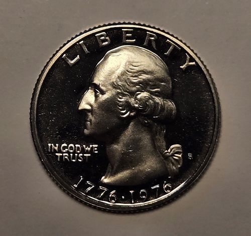 1976-S Clad Washington Quarter Proof-64 (Near Gem)