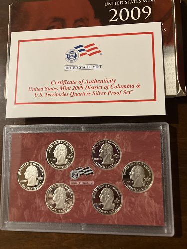 2009-S D.C and Territories Quarters Silver Proof Set