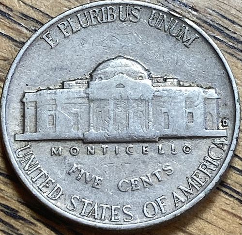 1952D Jefferson nickel in VERY FINE condition