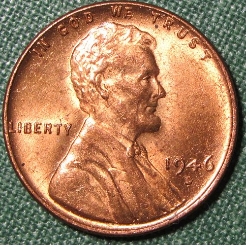 1946 D Wheat Back Lincoln Cent