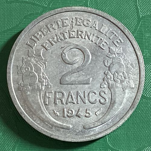 1945 France 2 Francs