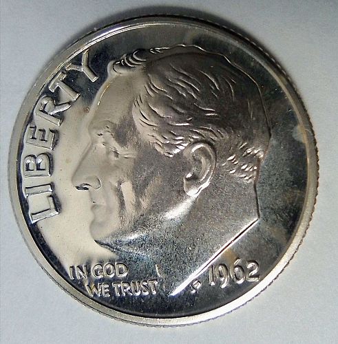 1962 Roosevelt Proof Dime