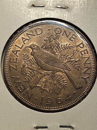 New Zealand 1964 penny