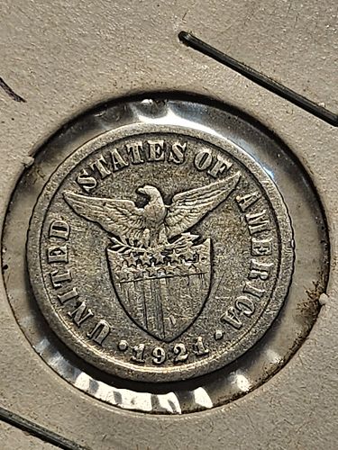 1921 10 centavos from Philippines