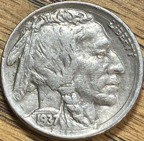 1937 Buffalo nickel in EXTREMELY FINE condition