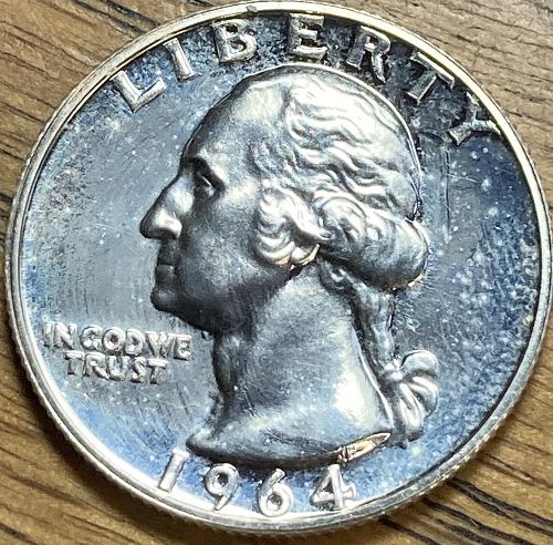 1964 PROOF Washington quarter