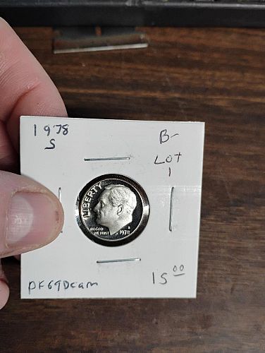 1978-S ROOSEVLT DIME PF69DCAM LOT 1