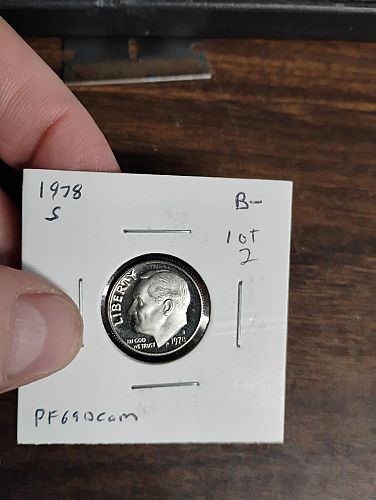 1978-S ROOSEVELT DIME PF69DCAM LOT 2