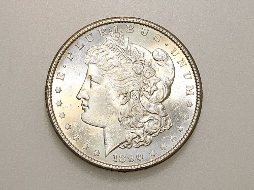 1890-"S" MORGAN SILVER ONE DOLLAR***BU***