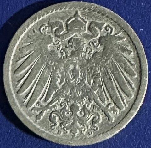 Germany - Empire - 1897 D (Munich mint) - 5 Pfennig [#1] (2,812,000 minted)