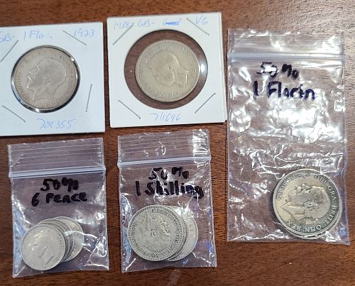 United Kingdom (U.K.) Silver Coins (Below Spot)