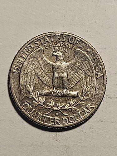 1964 D washington quarter