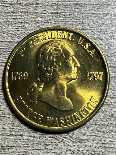 George Washington Brass Presidential token