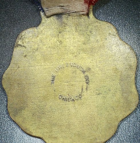 1925 Norse-American Centennial Medal with Ribbon and Pin 32mm