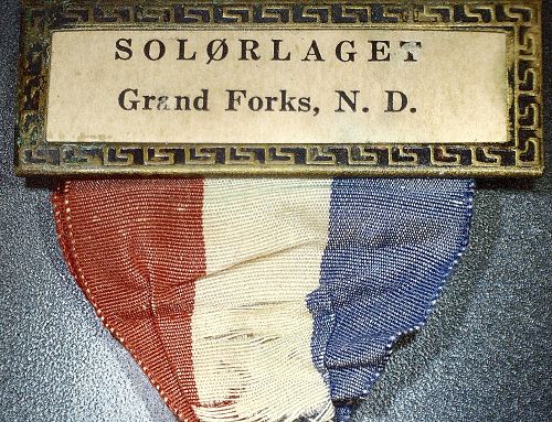 1925 Norse-American Centennial Medal with Ribbon and Pin 32mm