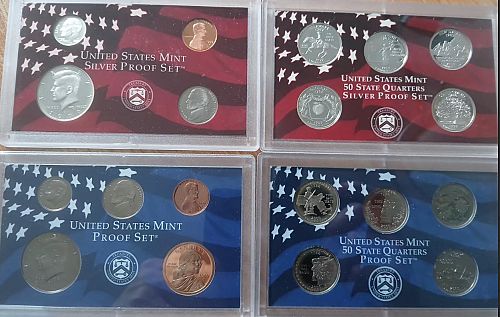 1999 Silver Proof Set & 2000 Clad Proof Set