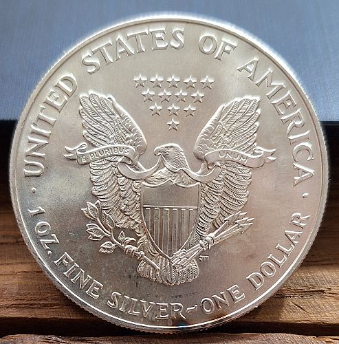2000 Colorized Silver Eagle