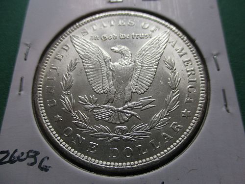 1889  MS62 Morgan Dollar.  Item: DM 89-46.