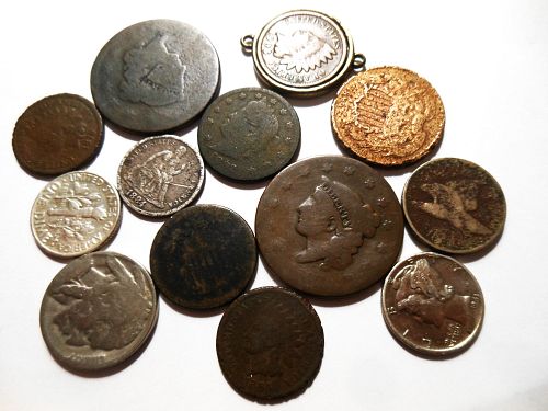 *Group of 13* Lower Priced Vintage Coins including (3) Silver