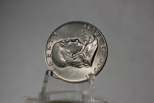 1963 D  Franklin Half Dollar Uncirculated FBL Full Bell Lines