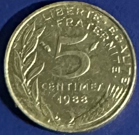 France - 1988 - 5 Centimes