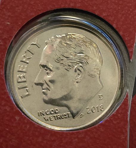 2018-D Roosevelt Dime - BU in Original Mint Cello (U40)