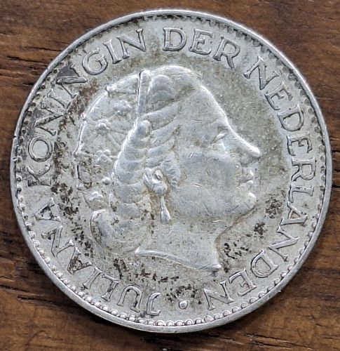 1958 Netherlands 1 Silver Gulden