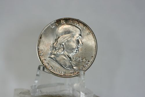 1954-D Franklin Half Dollar ■ GEM/BU ■ FBL 90% SILVER