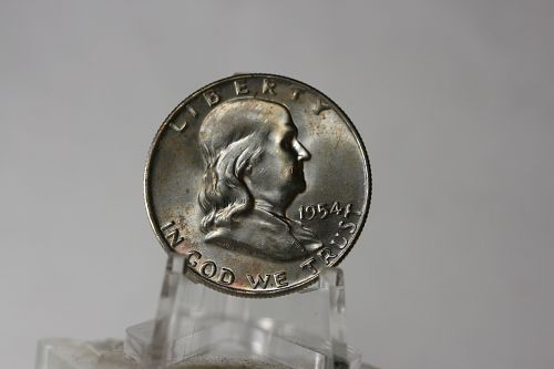 1954-D Franklin Half Dollar ■ GEM/BU ■ FBL- FULL BELL LINES 90% SILVER