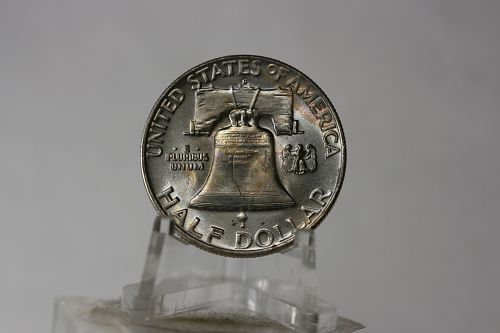 1954-D Franklin Half Dollar ■ GEM/BU ■ FBL- FULL BELL LINES 90% SILVER