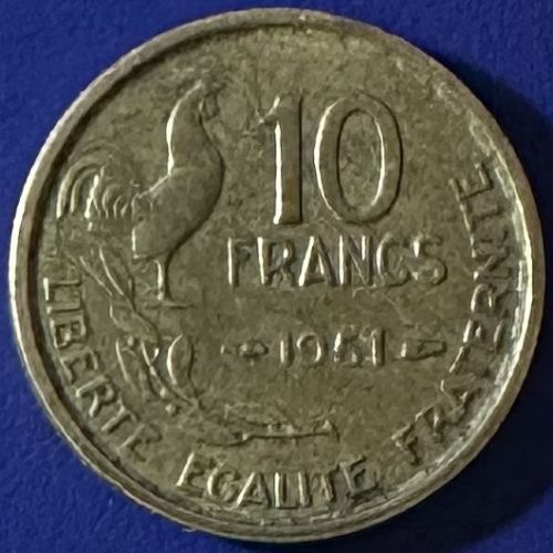France - 1951 - 10 Francs