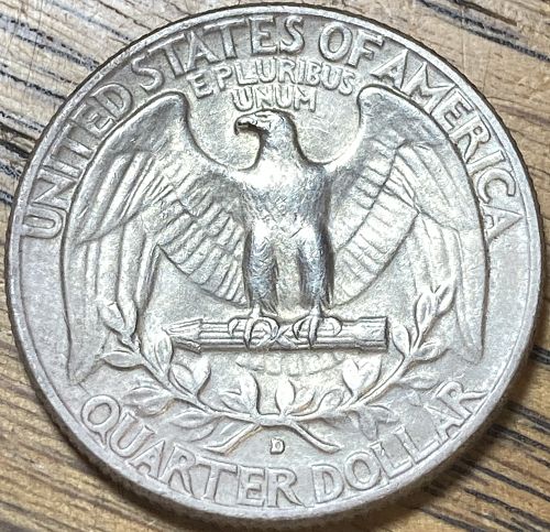 1959D Washington quarter In ALMOST UNCIRCULATED condition