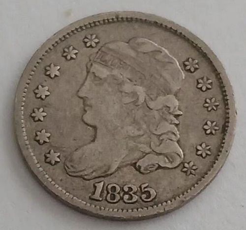 1835 Capped Bust Half Dime Large Date - Large 5C Coin Value