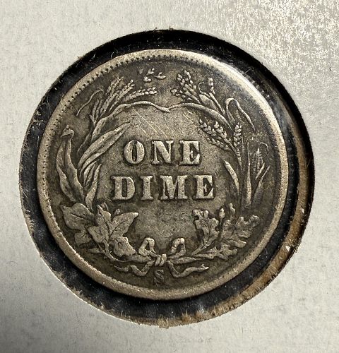 1901-S Barber Dime, XF, (15651)