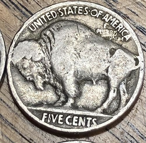 4 early buffalo nickels in VERY GOOD-FINE condition &lsquo;18, &lsquo;19, &lsquo;21 & &lsquo;26
