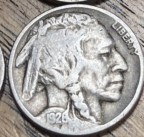 4 early buffalo nickels in VERY GOOD-FINE condition &lsquo;18, &lsquo;19, &lsquo;21 & &lsquo;26
