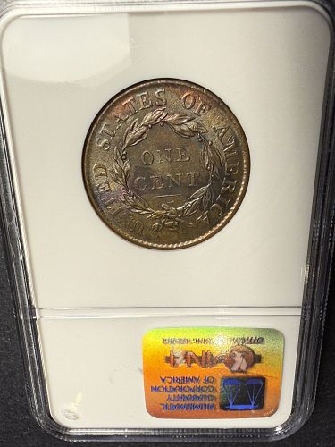 1819 Large Cent, MS62BN, NGC. (15776)