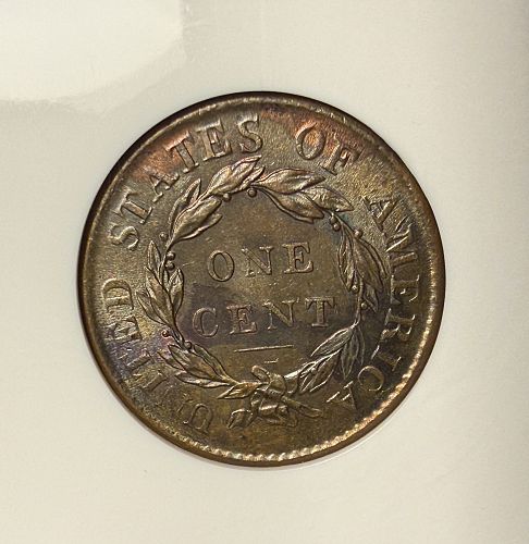1819 Large Cent, MS62BN, NGC. (15776)