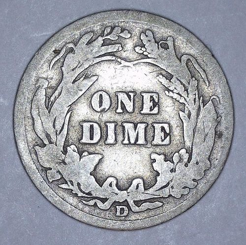1914 P,D,S Barber Dime 3 Coin Set - 90% Silver