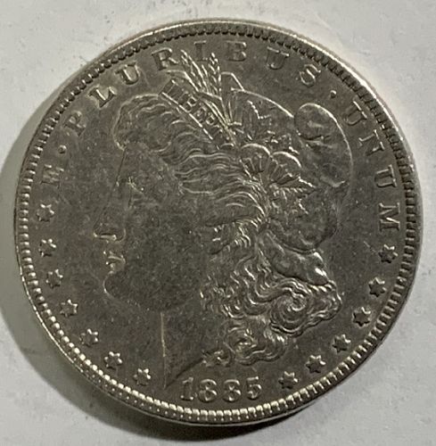 1885-P MORGAN SILVER DOLLAR