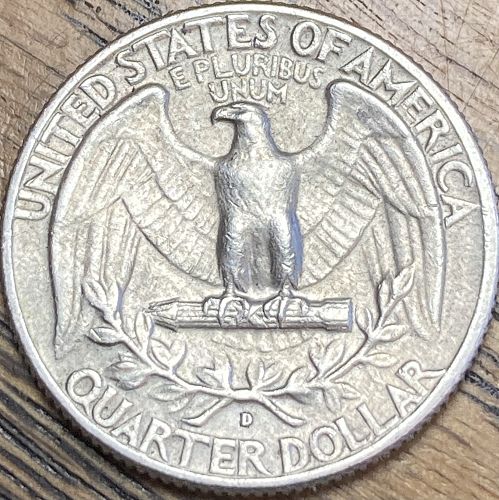 1964D Washington quarter In EXTREMELY FINE condition