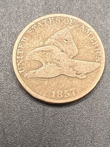 1857 P Flying Eagle Cent Small Cents