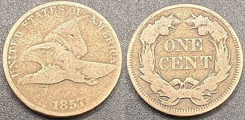 1857 P Flying Eagle Cent Small Cents
