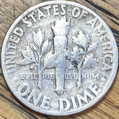 1951 Roosevelt dime in FINE condition