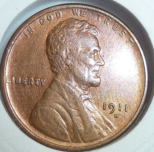 1911 S About Uncirculated Lincoln Wheat Cent   ( 400-S )
