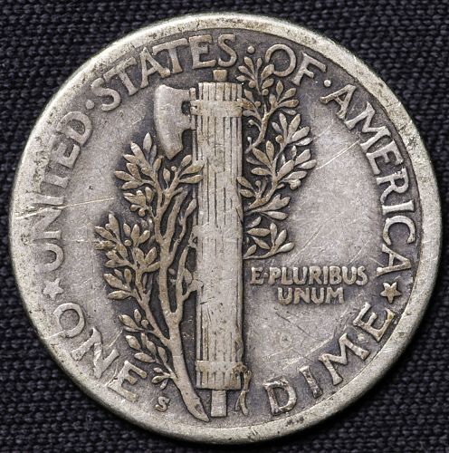 1918-S MERCURY DIME