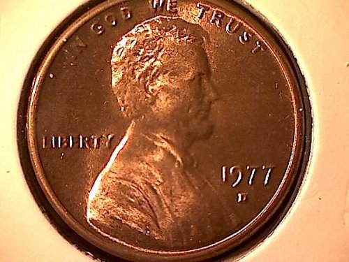 1977 D Lincoln Memorial Penny